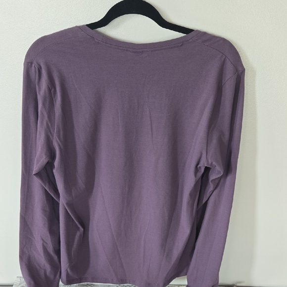 💜 H&M Purple Fitted Long Sleeve Bodysuit - Picture 5 of 7